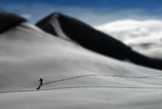 Skiing Man, Tilt Shift Effect