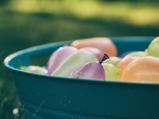 Balloons in a Bowl with Water