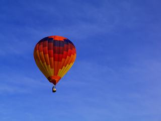 Hot Air Balloon in the Blue Sky