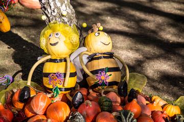 Maya the Bee and Willy Made of Pumpkins