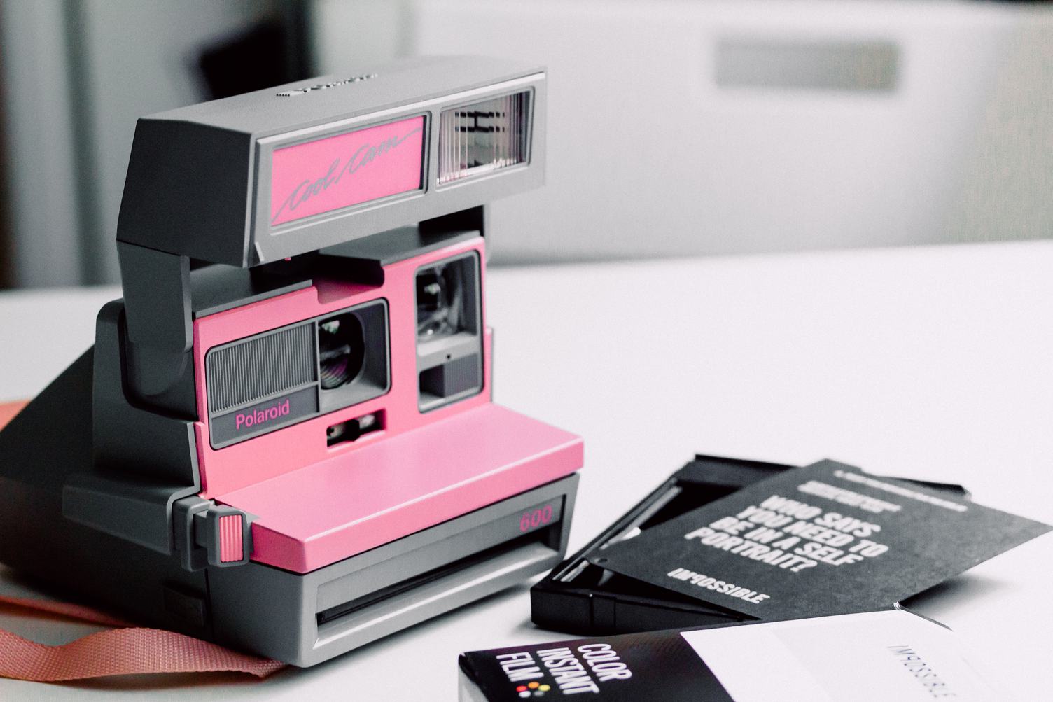 Cool Pink Polaroid Camera