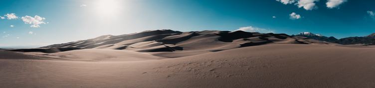 Sand Dunes Panorama