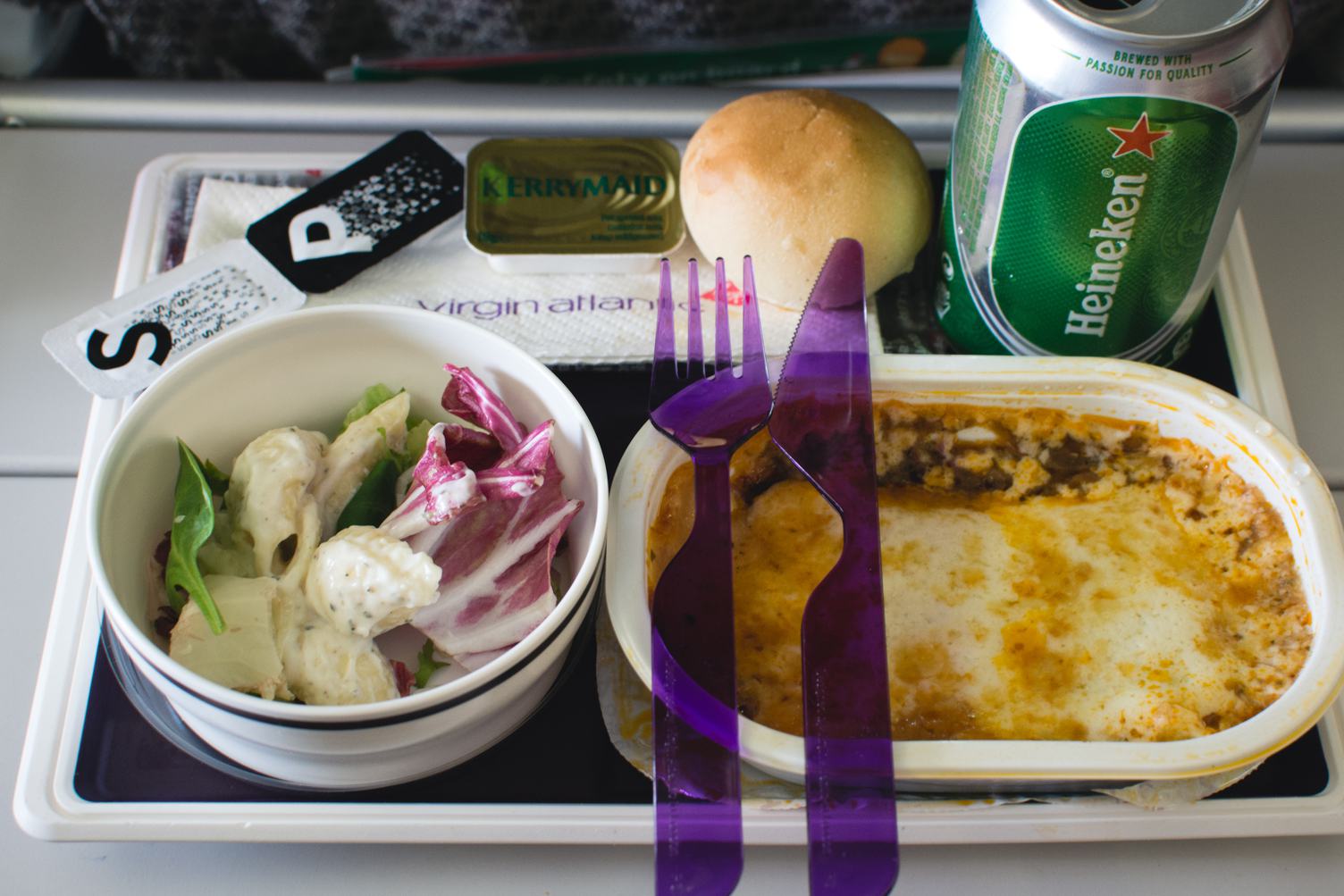 Meal in Airplane