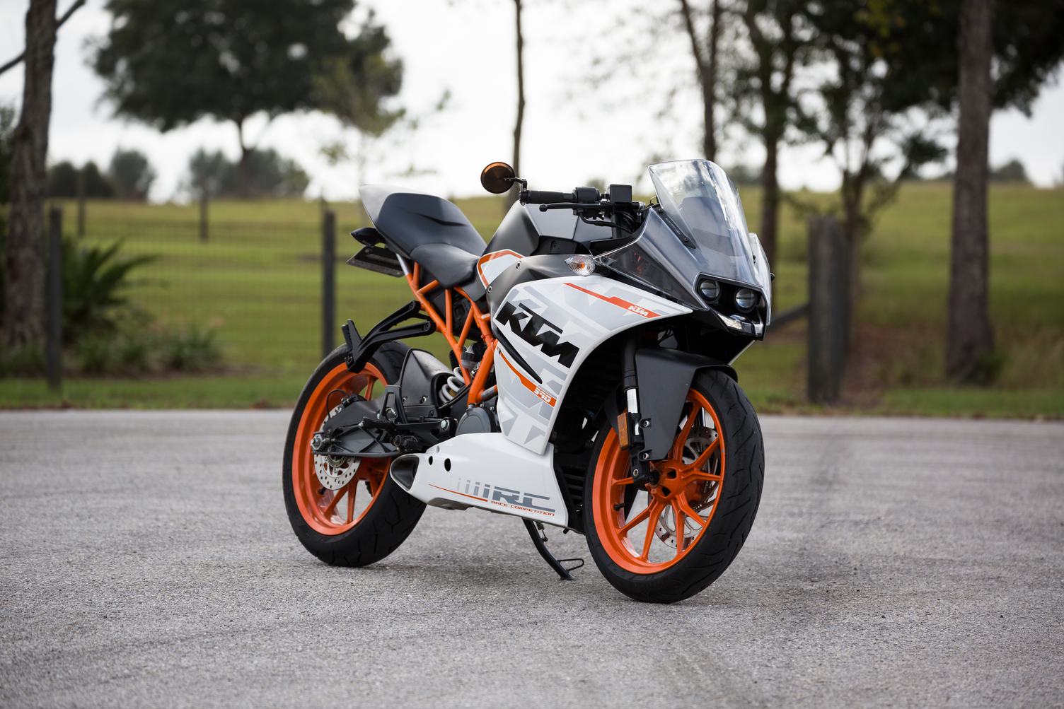 Motorcycle Parked on the Road