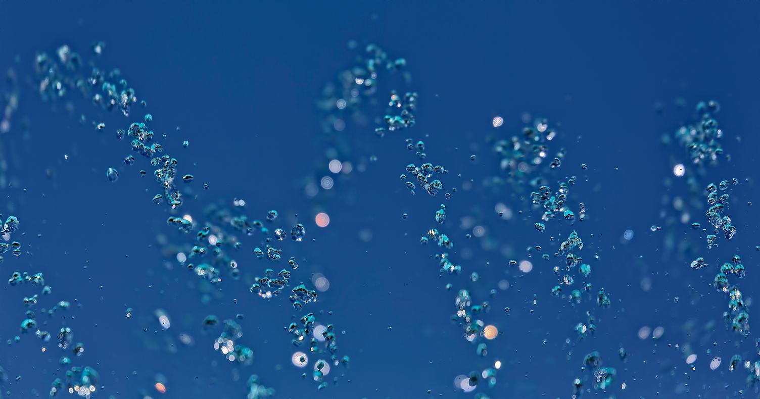 Abstract Water Texture with Bubbles