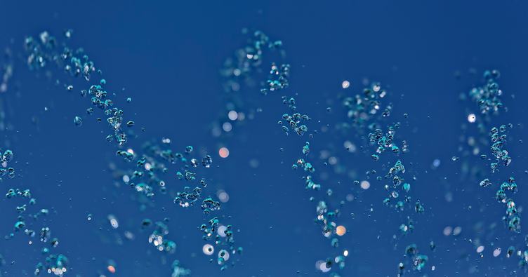 Abstract Water Texture with Bubbles