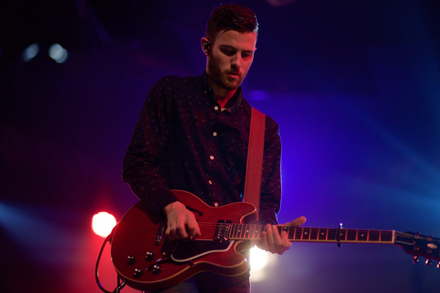 Guitarist on Stage during the Concert