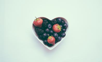 Heart Bowl with Fruits