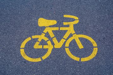 Bicycle Sign on Bicycle Lane