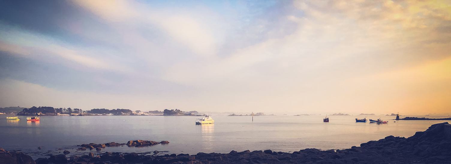 Colorful Sunset in the Bay