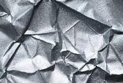 Silver Crumpled Paper Texture