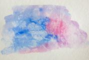 Pink and Blue Watercolor Background