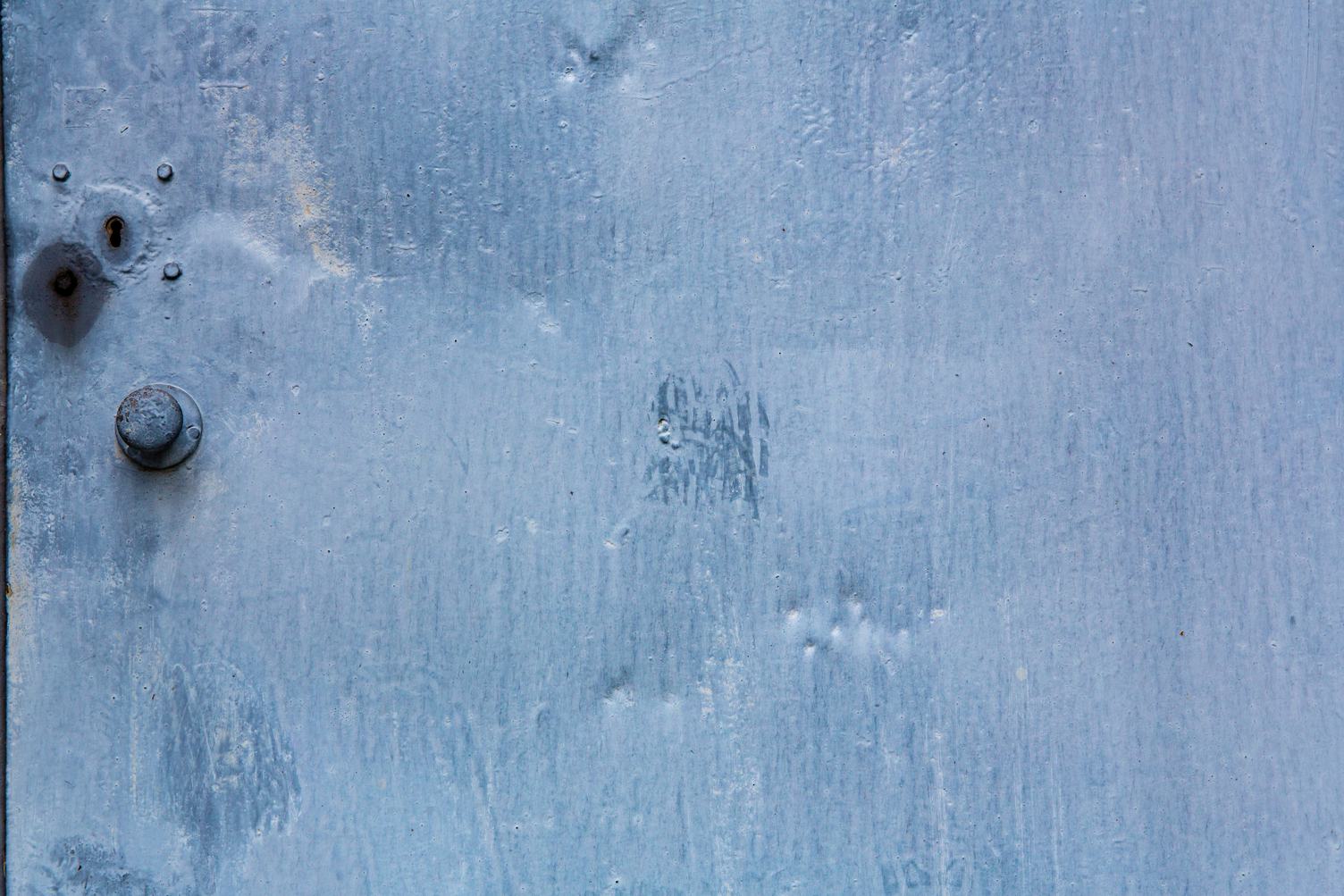 Blue Metal Door Texture