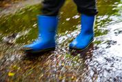 Blue Rubber Boots